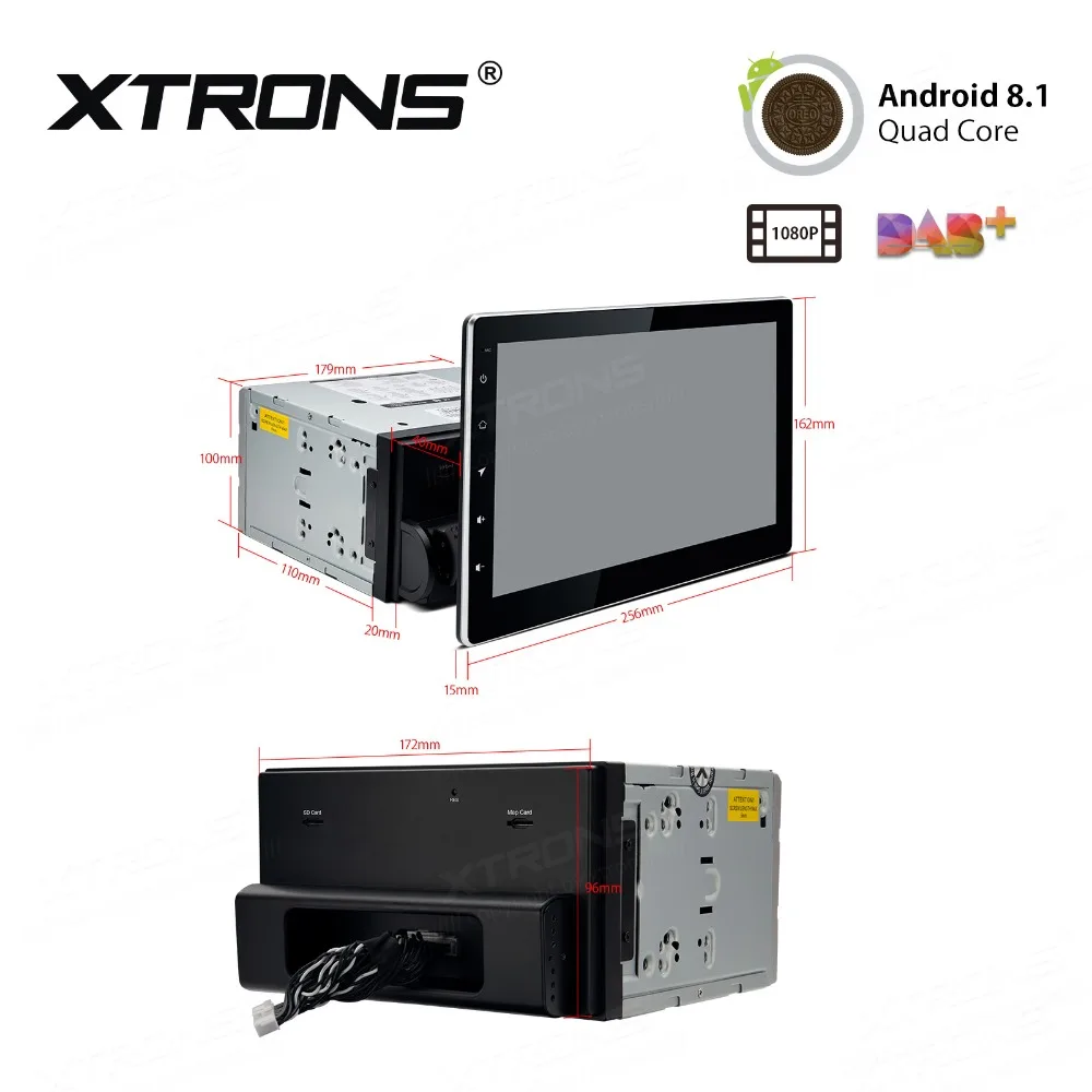 XTRONS Универсальный 10 1 &quotголовное устройство Android 8 Автомобильный мультимедийный