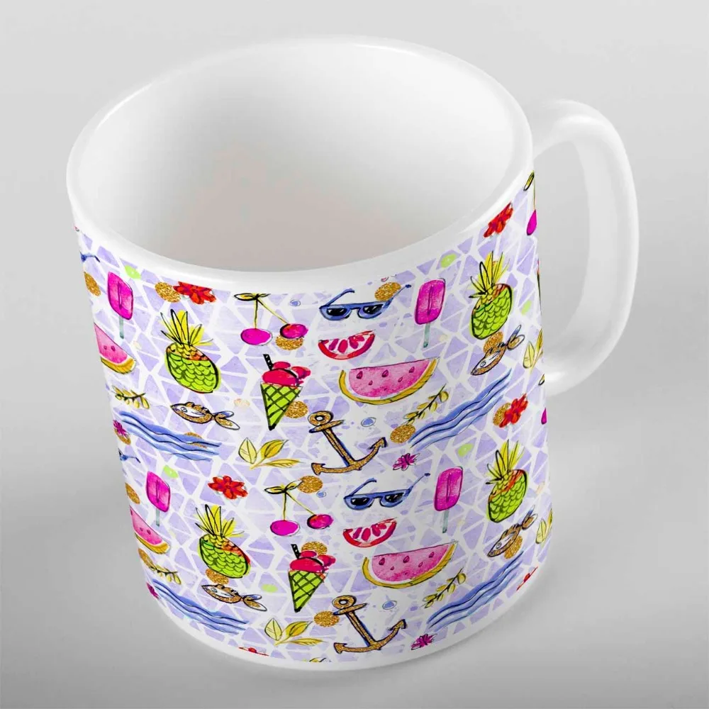 Еще Тропический розовый арбуз зеленый ананас якорь Фрукты 3d печать подарок