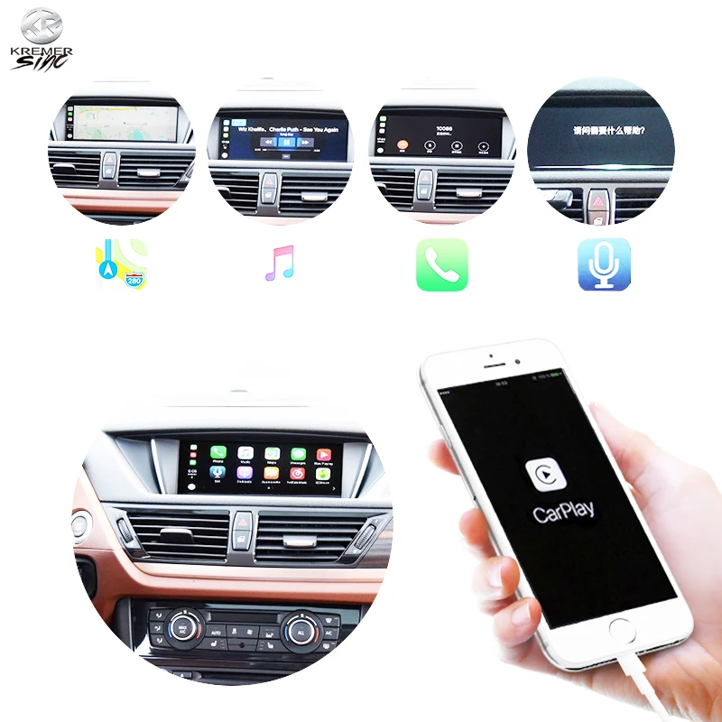 Aftermarket Carplay для BMW X1 E84 2008 2012 OEM CarPlay Box Android Auto с камерой заднего вида Carplay|Система
