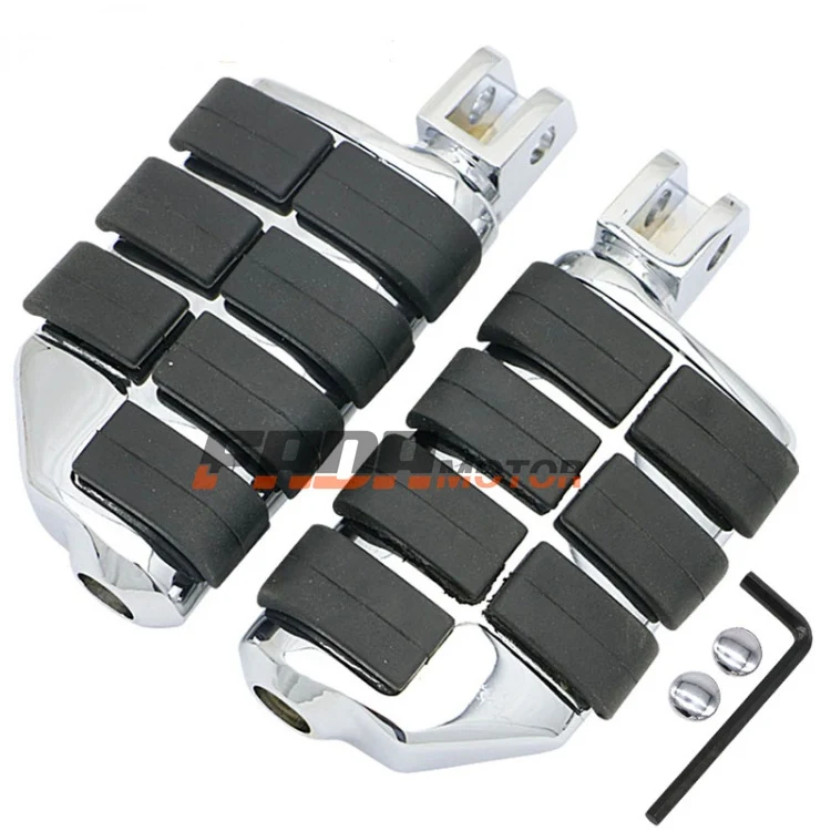 

Front Foot Pegs Footrest for Honda GL1800 Gold Wing 01-05 F6B F6C Valkyrie 14-15 ST1300 Pan-European Police 03-12 (098)