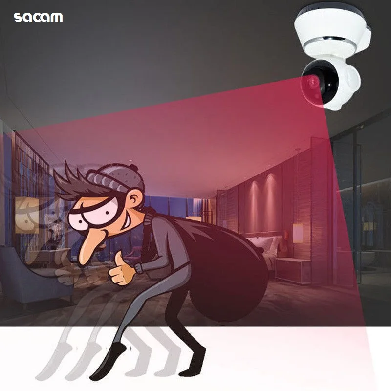 IP-камера купольная Беспроводная с поддержкой разрешения 720P Wi-Fi | Безопасность и