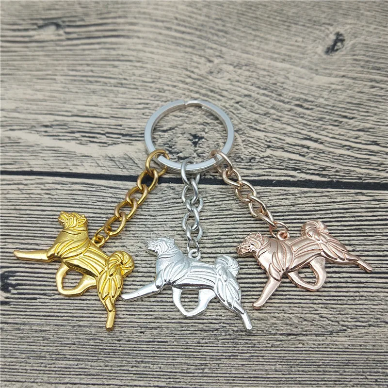 Новые японские брелки для ключей Akita модные украшения собак автомобильный брелок