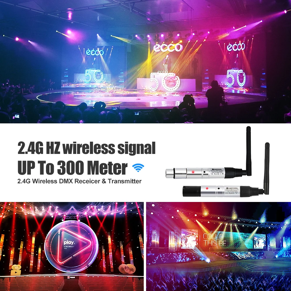 DMX512 Dfi DJ диско 2 4G Беспроводной передатчик светильник управления ISM DMX приемник для