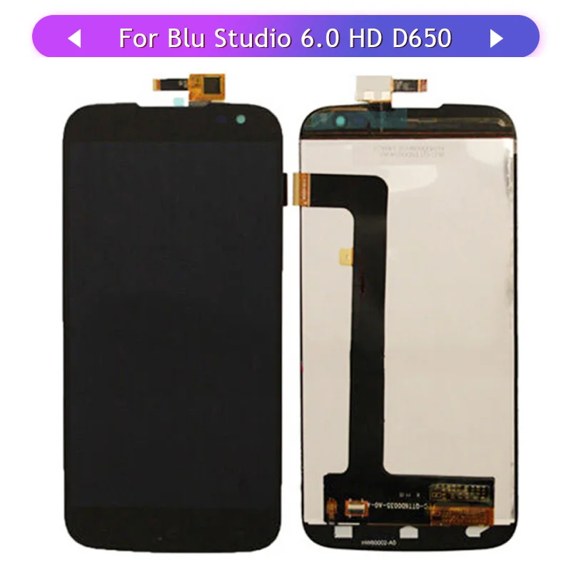 Новый Полный Дисплей для Blu Studio 6 0 HD D650a D650i ЖК дисплей сенсорный экран в сборе