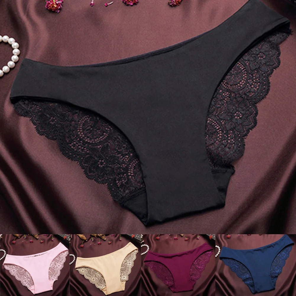 Пикантные Для женщин кружевное платье с цветочным рисунком Трусики для Мягкий