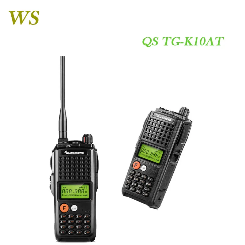 10 км UHF/VHF аудио Comunicador Portable Walkie Talkier QuanSheng TG K10AT FM двухстороннее радио|Рации| |