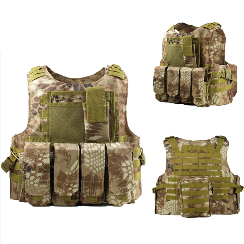 Камуфляжный военный жилет необходимое снаряжение для боя тактический Премиум