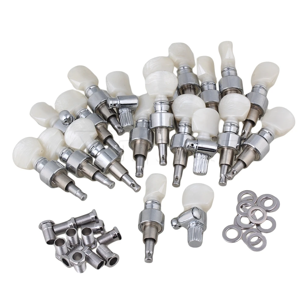 

Yibuy Guitar Tuning Pegs Tuners Machine Heads with Pearled buttons Pack of 50