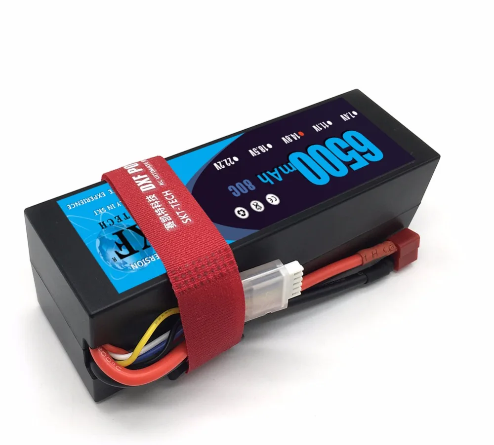 Аккумулятор DXF Lipo 4s14.8V 6500mAh 80C MAX 160C Жесткий Чехол для 1:8 1:10 RC Car E Buggy Truggy TRX | Игрушки и