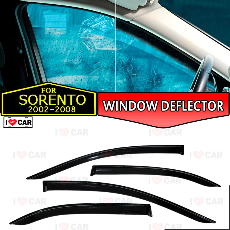 Оконный дефлектор для Kia Sorento 2002-2008 автомобильный оконный ветрозащитный козырек