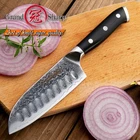 Santoku нож 5 дюймов vg10 японский Дамаск нержавеющая сталь 67 слоев высокоуглеродный шеф-повар кухонные инструменты для нарезки G10 Ручка