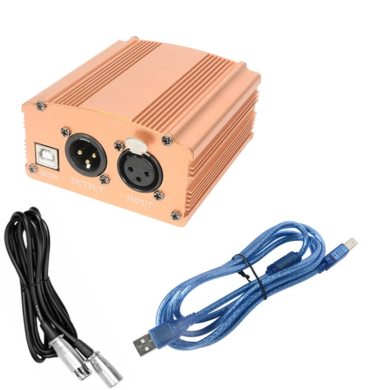 Новый микрофон питания USB порт DC5V источник 48 В фантомная мощность для сети