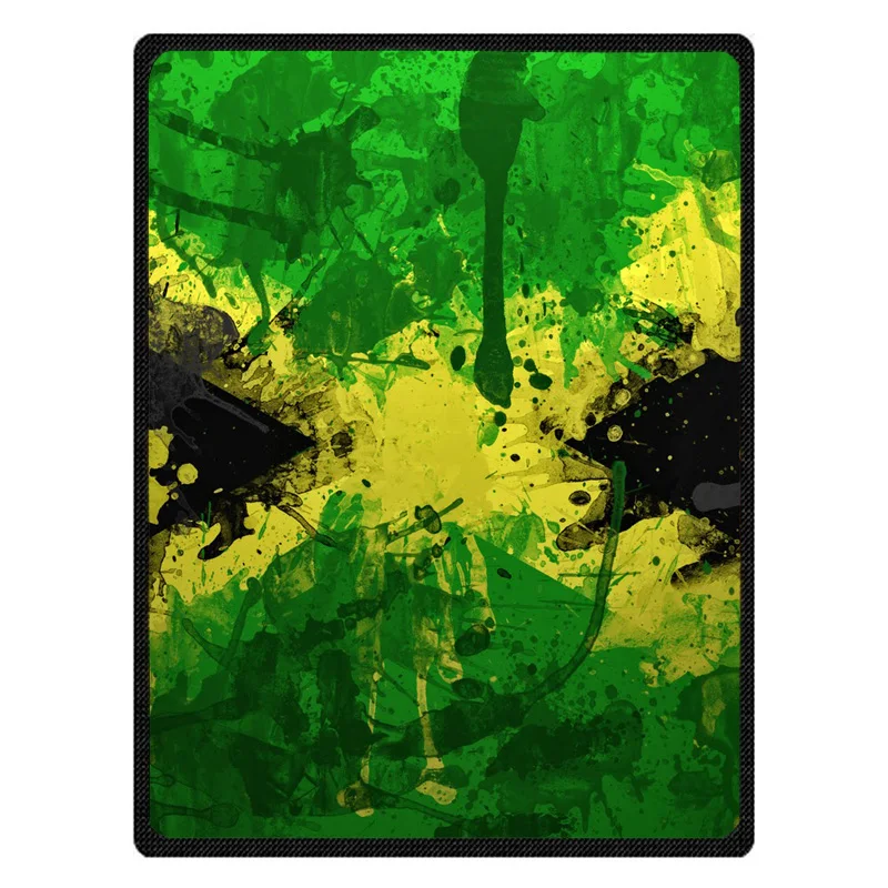 Ямайский флаг теплое Флисовое одеяло супер мягкая фланелевая Манта для