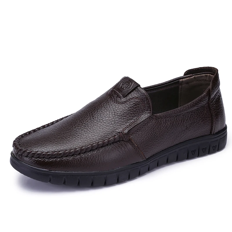 K9121688127Brown CAMEL/мужские кожаные туфли-лоферы, нескользящая повседневная мужская обувь износостойкая мягкая обувь в деловом стиле 38-45 для лета и осени - Цвет: K9121688127Brown