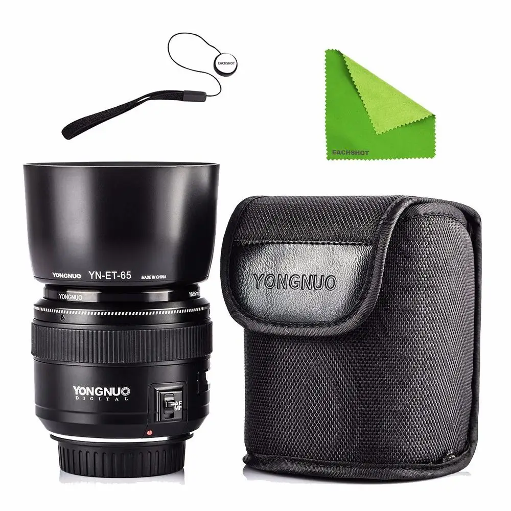 YONGNUO YN85mm F1.8 объектив AF/MF стандартный и средний телеобъектив с фиксированным фокусом для Canon EF Mount DSLR Объективы для камер