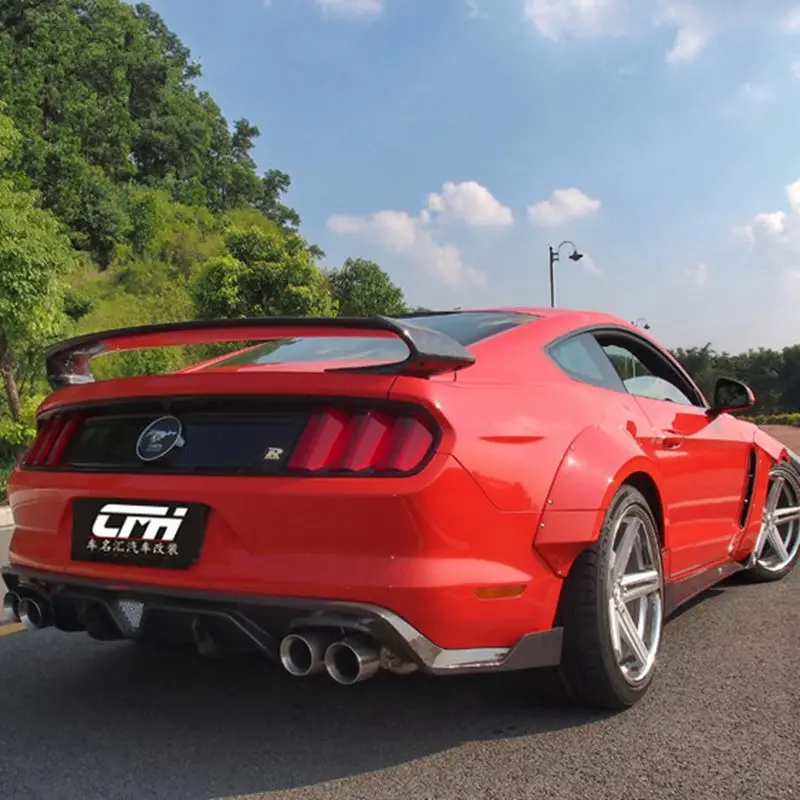 GT стиль углеродное волокно заднее крыло багажник спойлер для Ford Mustang 2015 up