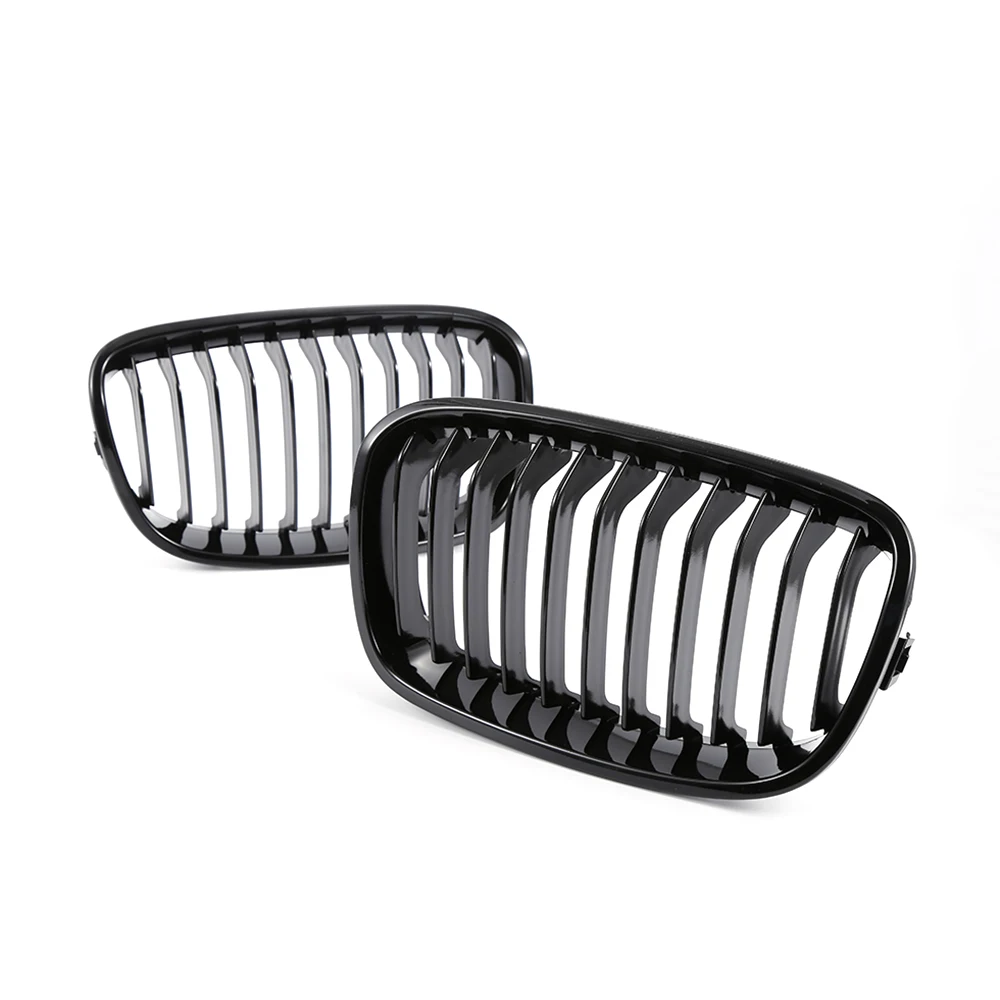 Передняя широкая решетка радиатора для BMW F20 116i 118i 120i 125i 2012-2014 глянцевый черный