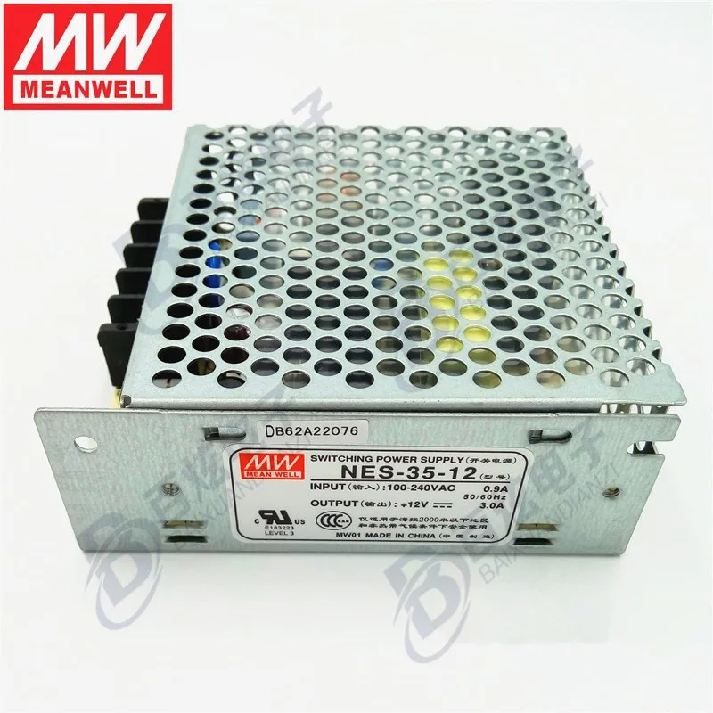 Originele Meanwell NES 35 12 36 Вт В 3A voeding CB UL emc goedgekeurd|12v meanwell|12v voedingmeanwell 12v |