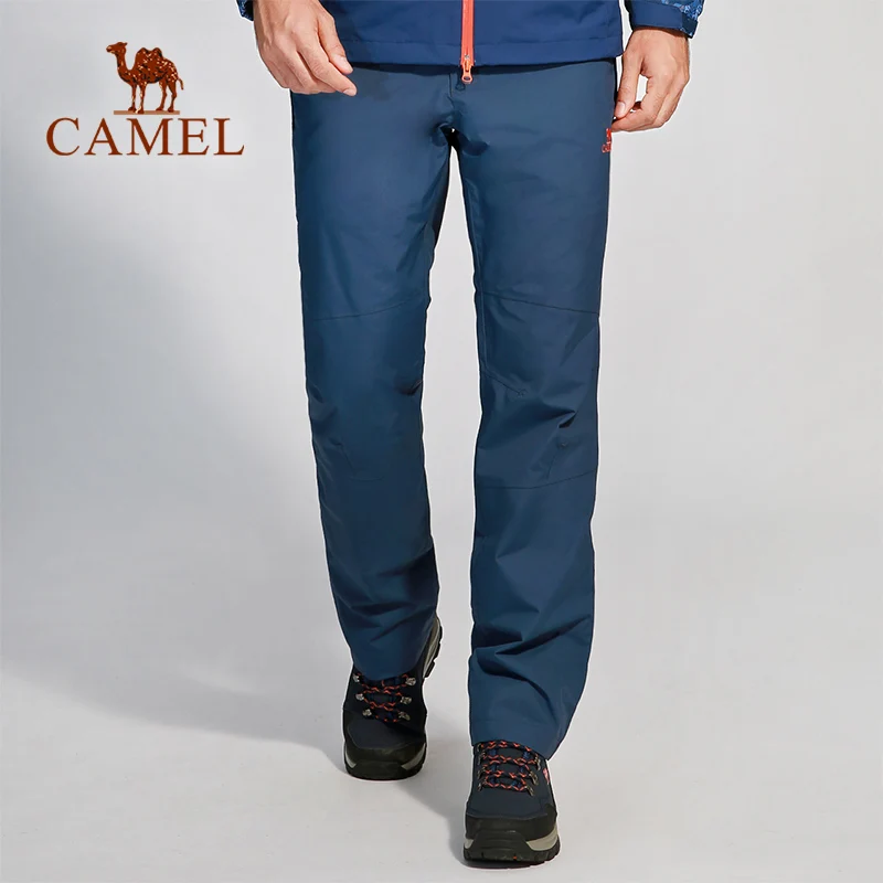 CAMEL мужские и женские походные брюки, уличные флисовые брюки, водонепроницаемые ветрозащитные тепловые спортивные тактические треккинговые брюки