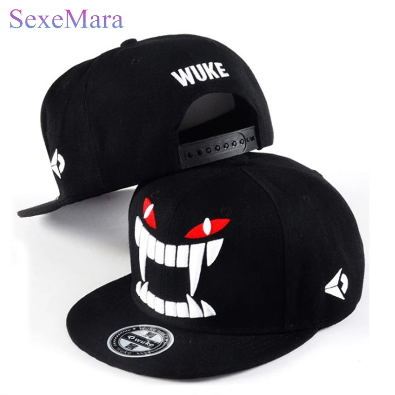 Большие зубы Гравити Фолз Вышивка Для мужчин женщин Бейсболки для Snapback Кепки рок