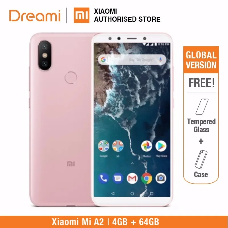 Глобальная версия Xiaomi Mi A2 64GB ROM 4GB RAM ( Новый комплект и Запечатанная коробка) |
