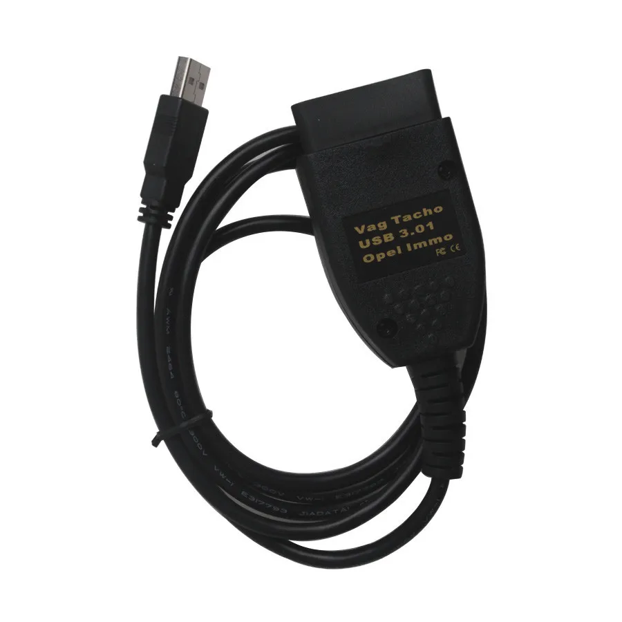 

Vag Tacho 3.01+ for Opel Immo Airbag Change mileage&Read PIN Code Cable 2020