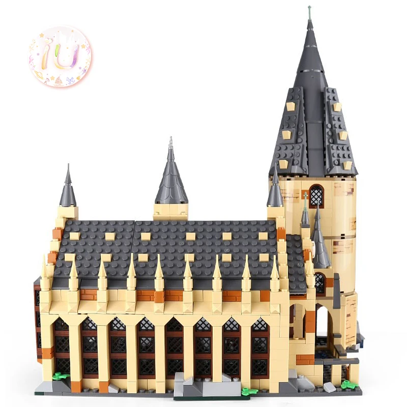 Legoings 75954 серия фильмов 938 шт набор из серии Hogwarts Great Wall модель строительные блоки