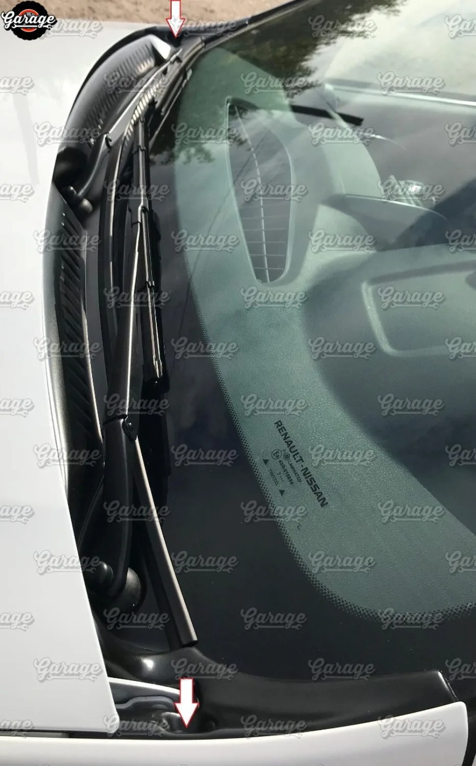 Защитная крышка жабо без ленты для Renault/Dacia Duster 2010- под лобовое стекло ABS пластик Защитный Тюнинг Автомобиля