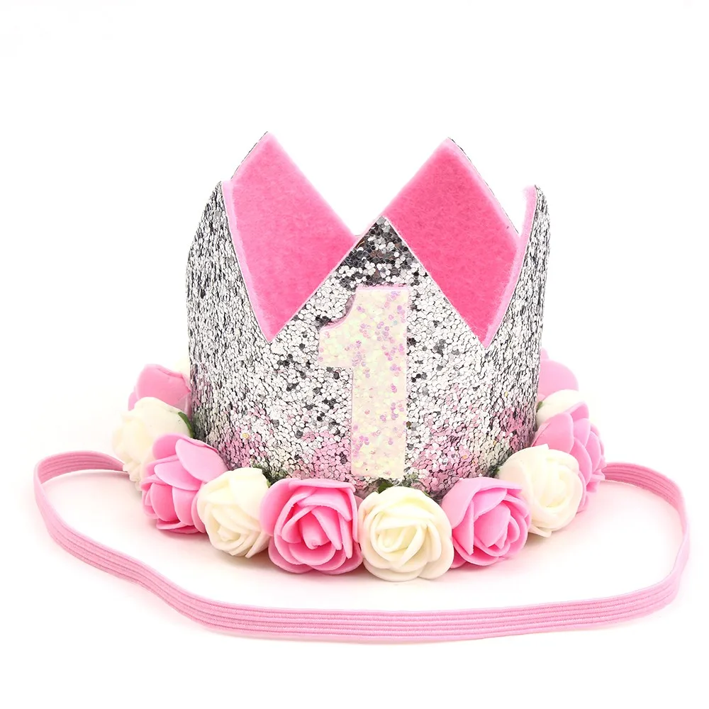 Silver(Pink White) Шапка для кота Шапочка для собак на день рождения/головные уборы для домашних животных головной убор на день рождения для маленьких/средних собак/кошек, декоративные аксессуары для домашних животных с буквенным принто - Цвет: Silver(Pink White)