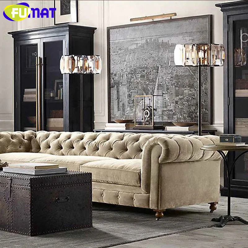 FUMAT Современный хрустальный напольный светильник с мраморной основой настольная