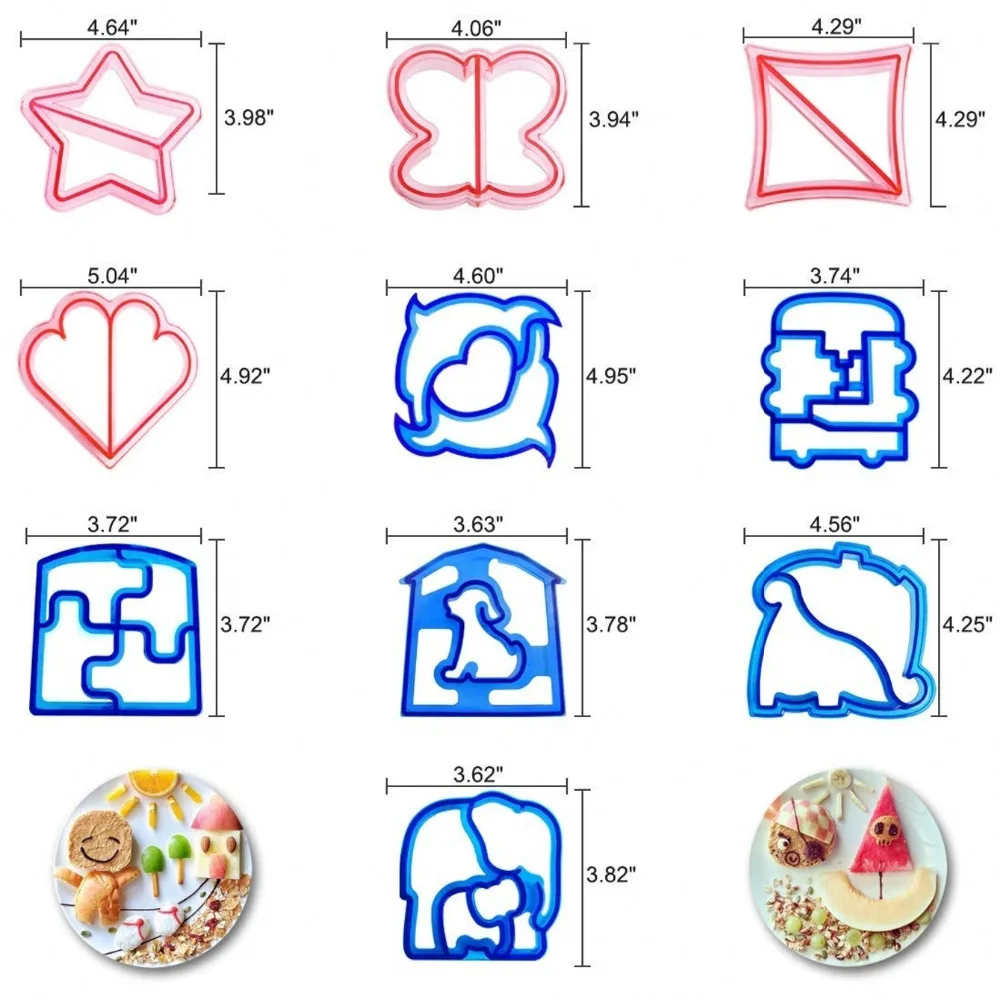 Сэндвич-резаки форма резак тостов печенья фотопрессы для хлеба детей устройство