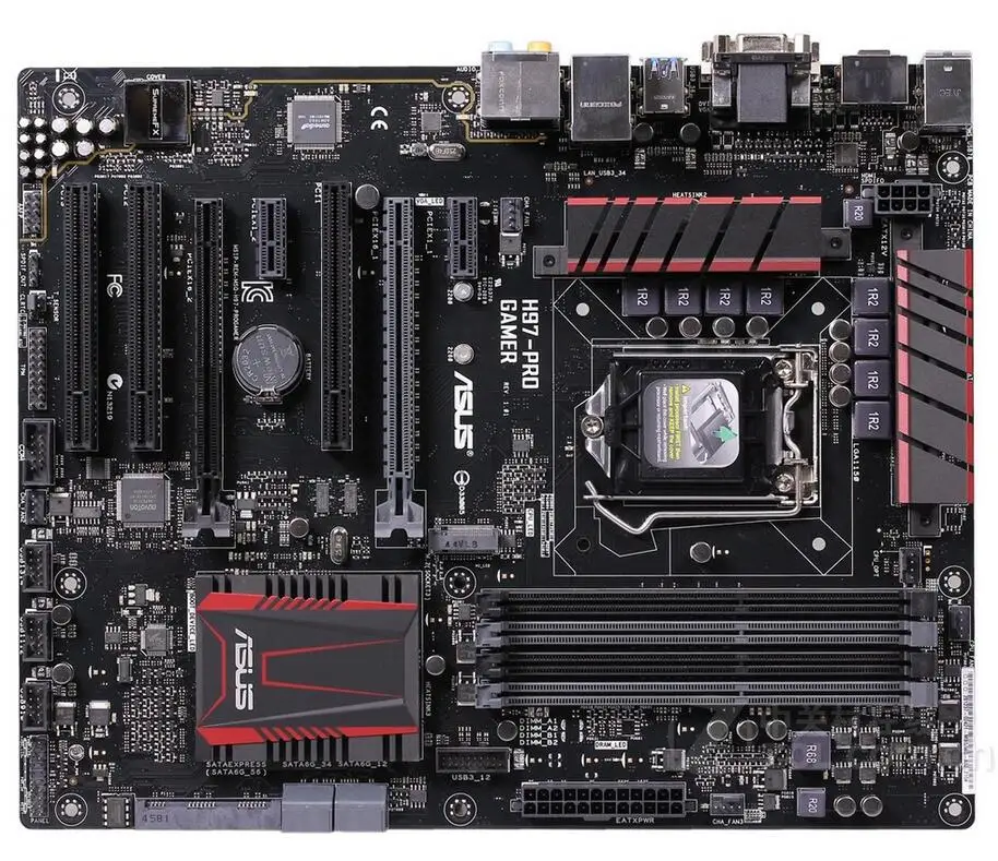 Разъем LGA 1150 для ASUS Материнская плата Intel H97 DDR3 USB3.0 SATA3 оригинал настольного ПК