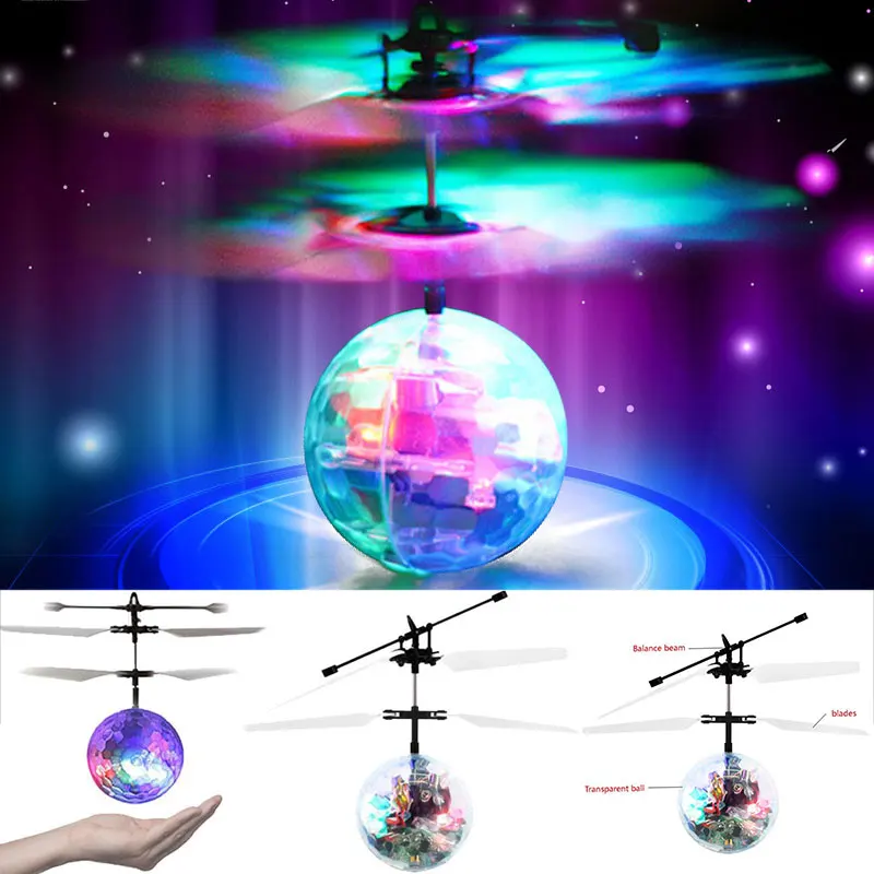 игрушки летающий шар Rc полет игрушка RC мяч мини Хели Drone свет вертолет