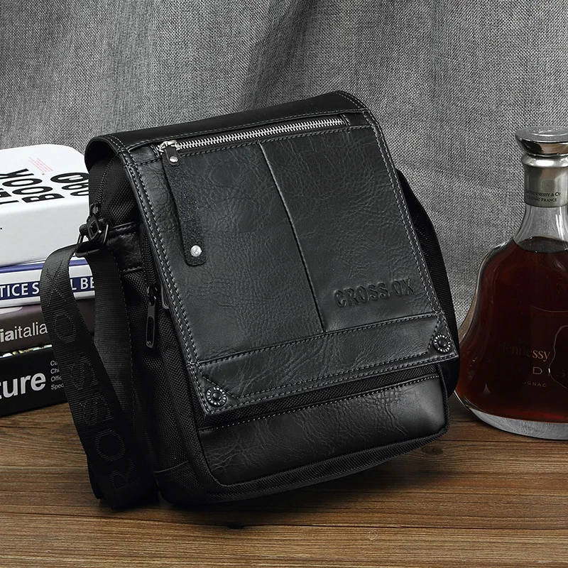 CROSS OX Высококачественная сумкачерез плечо изготовленная из PU кожи SL384|men shoulder
