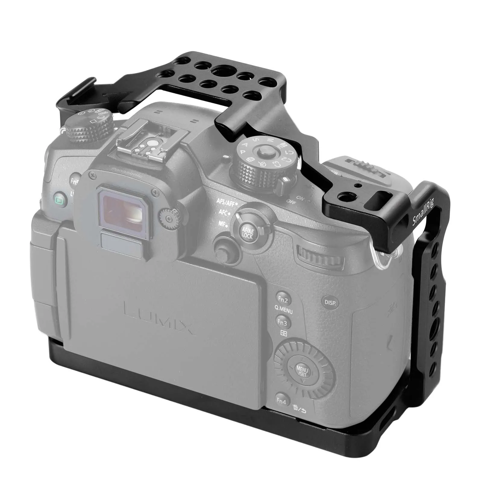 Клетка для камеры SmallRig DSLR gh5 для Panasonic gh5/Lumix gh5s с креплением для холодного башмака 1/4 3/8 резьбовыми отверстиями и рельсовым 2049 Nato