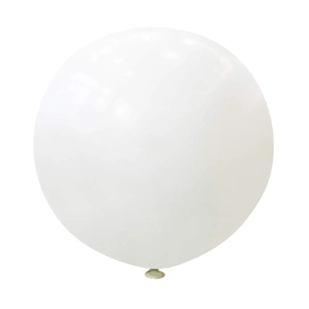 latex white 1 шт. 36 дюймов розово-красные огромные круглые металлические шары, свадебные украшения, огромные латексные воздушные шары для дня рождения, детские игрушки, большие золотые шары - Цвет: latex white