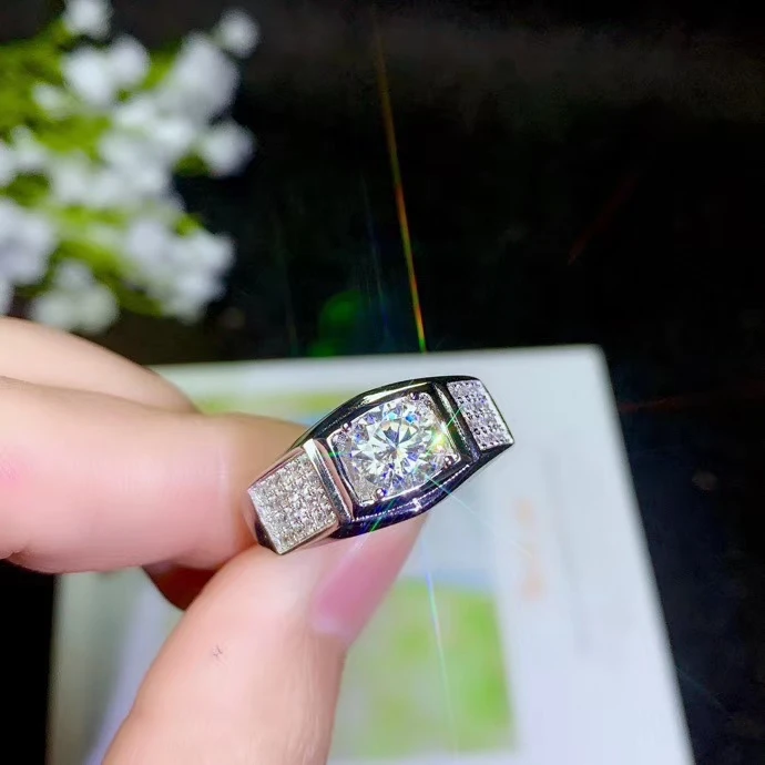 Мужское кольцо с бриллиантами KJEAXCMY Boutique Jewelry инкрустированное натуральным