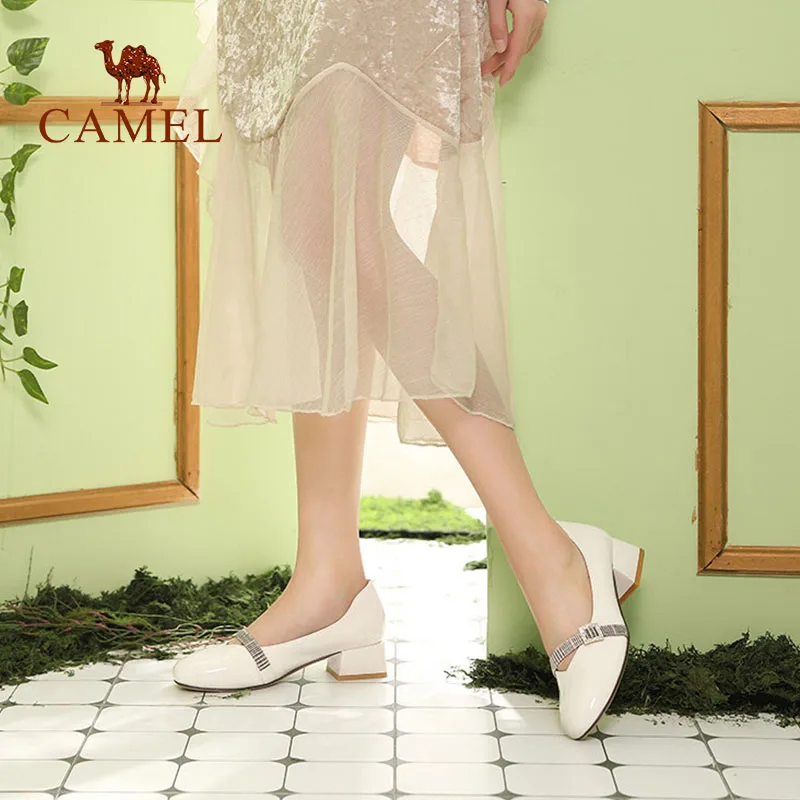CAMEL/весенние женские модные повседневные тонкие туфли модельные из натуральной