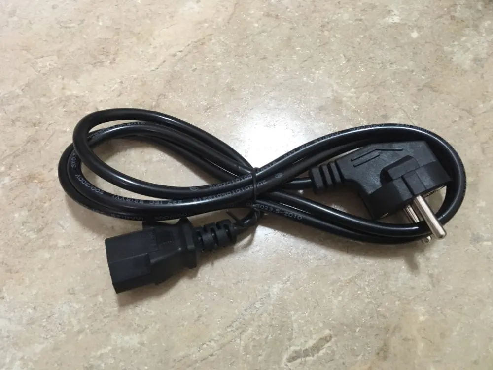 ЕС Европейский AC Мощность шнур Евро IEC C13 Мощность удлинитель 1,2 м 18AWG для ПК Dell монитора компьютера 3D-принтеры samsung ТВ