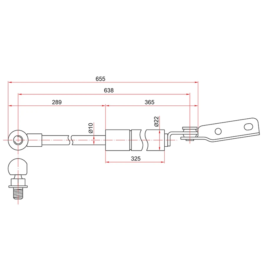 Газовый подъемник для багажника опорная амортизационная стойка SUBARU FORESTER 1997 1998 1999