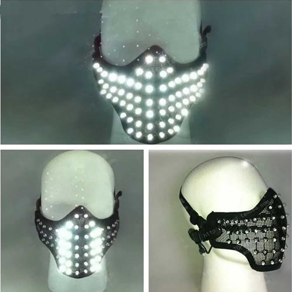 СВЕТОДИОДНЫЕ светящиеся бриллианты из ПВХ|led glowing lighting mask|light masksled mask |