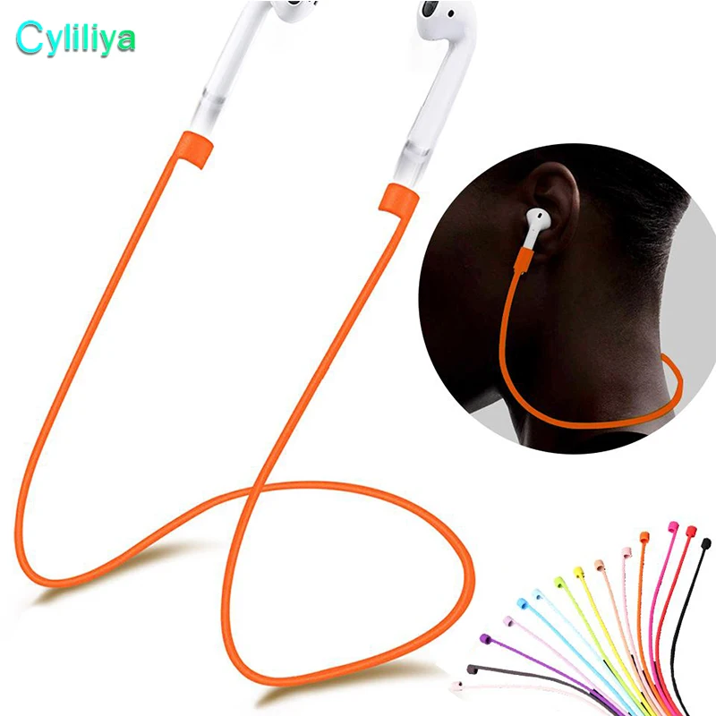 Airpods наушники анти-потерянный ремешок петля веревка для Air Pods Bluetooth силиконовый