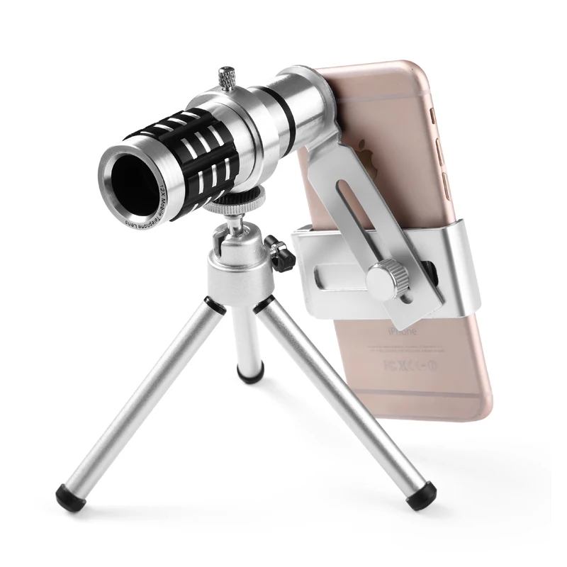 Телефон телескоп с 12 кратным увеличением оптический объектив для мобильного