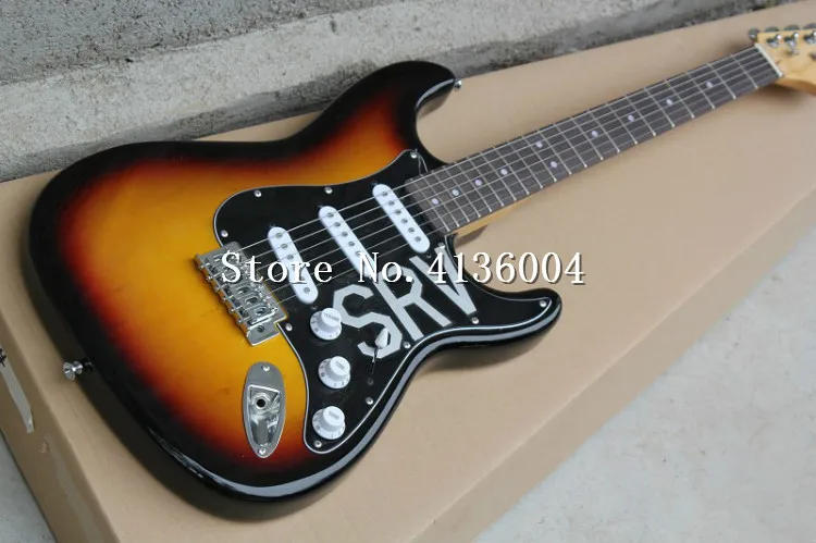 Заводская желтый тела floyd rose электрогитара с SSS звукосниматели белый накладку chrome