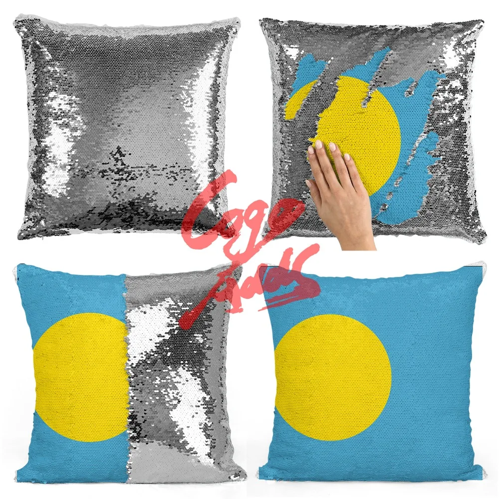 

Palau home decoration accessories room decoration cushion cover throw pillows reversible mermaid sequin pillow case cover