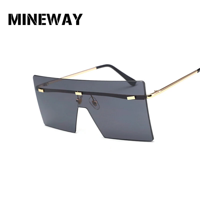 Женские и мужские солнцезащитные очки без оправы MINEWAY брендовые дизайнерские