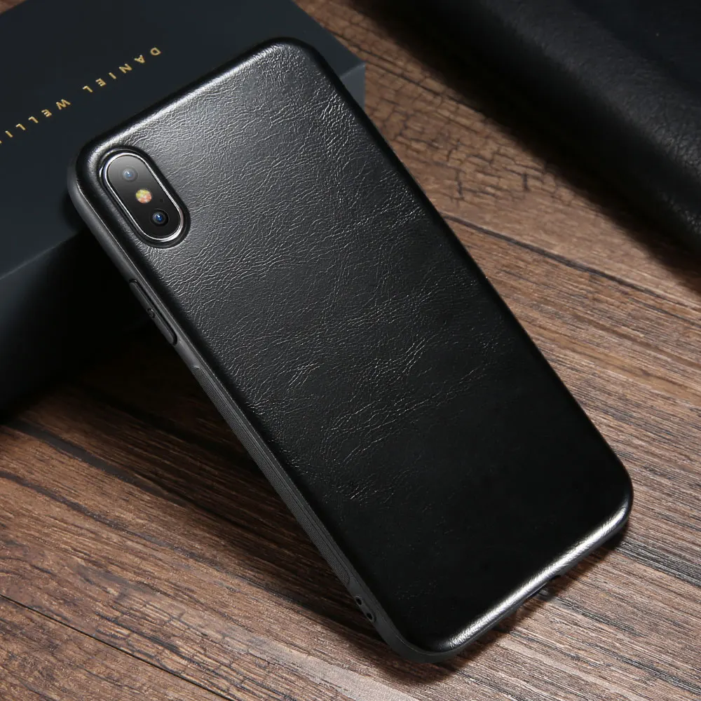 KISSCASE ретро PU кожаный чехол для iPhone X 8 7 6S 6 Plus 10 бизнес-чехлы телефонов аксессуары |