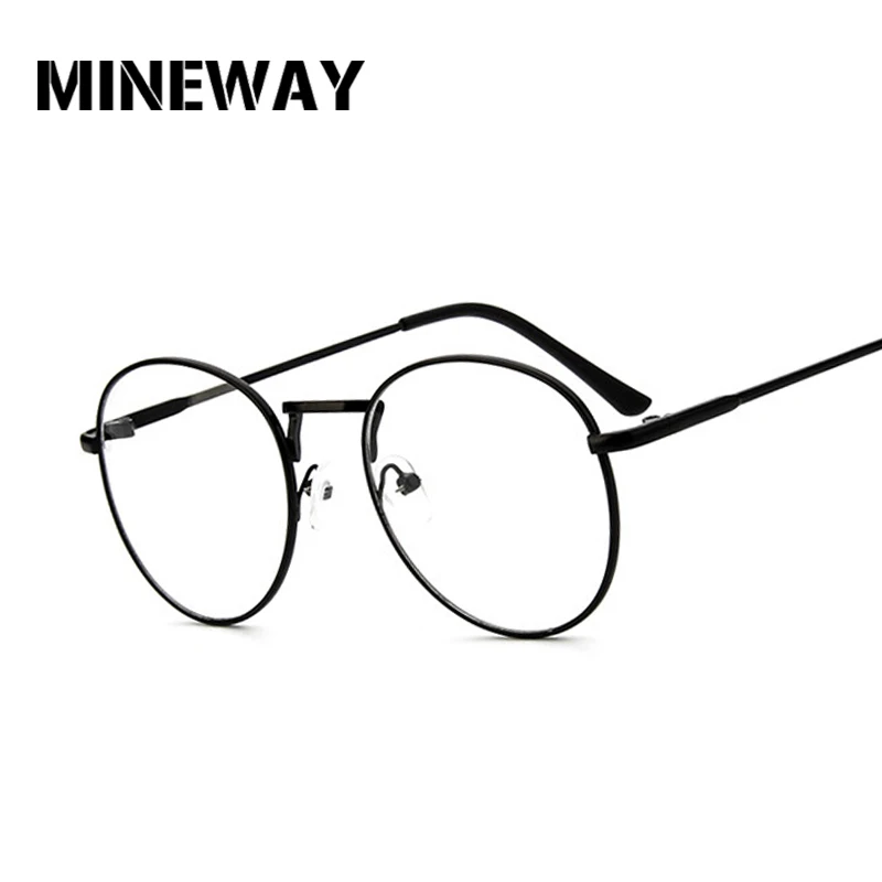 MINEWAY круглые зеркальные солнцезащитные очки для женщин и мужчин Ретро