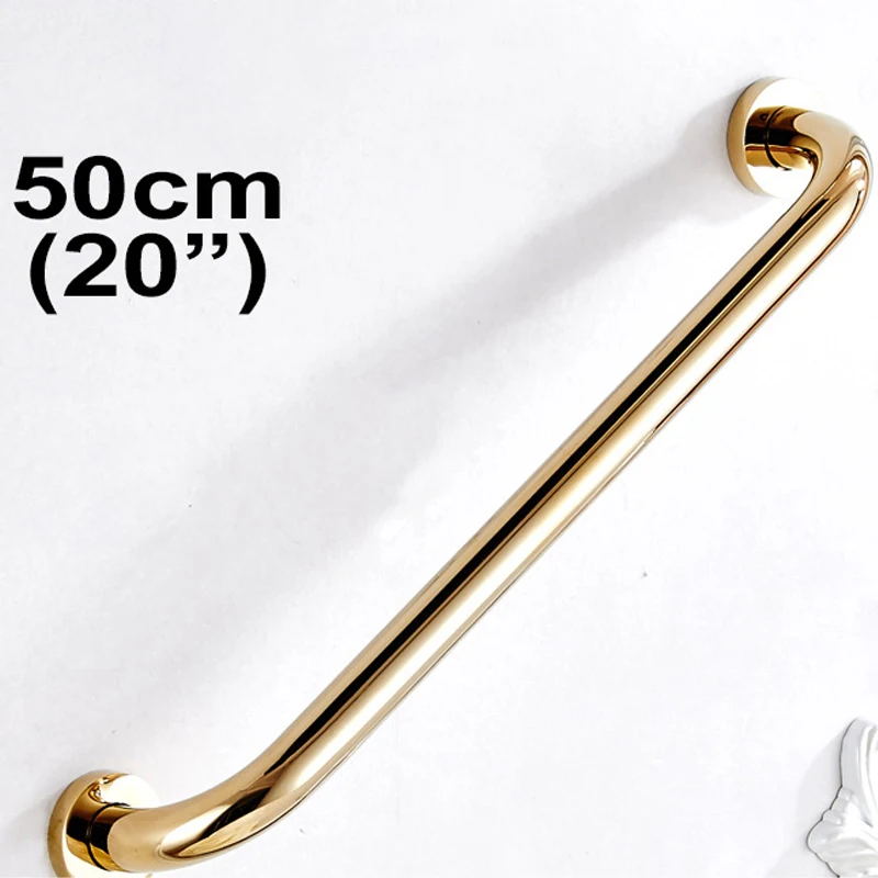 700Brass Bathroom Shower Assist Grab Bar, 50cm, Polished Gold Finish, Solid Brass, Idea for Home /  Hotel / Motel / Hospital