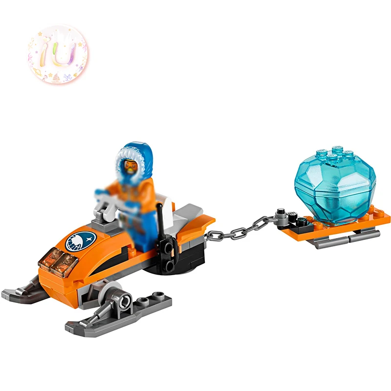 Legoings BELA 10437 City Series Arctic snowснегоход набор строительные блоки подарки на день
